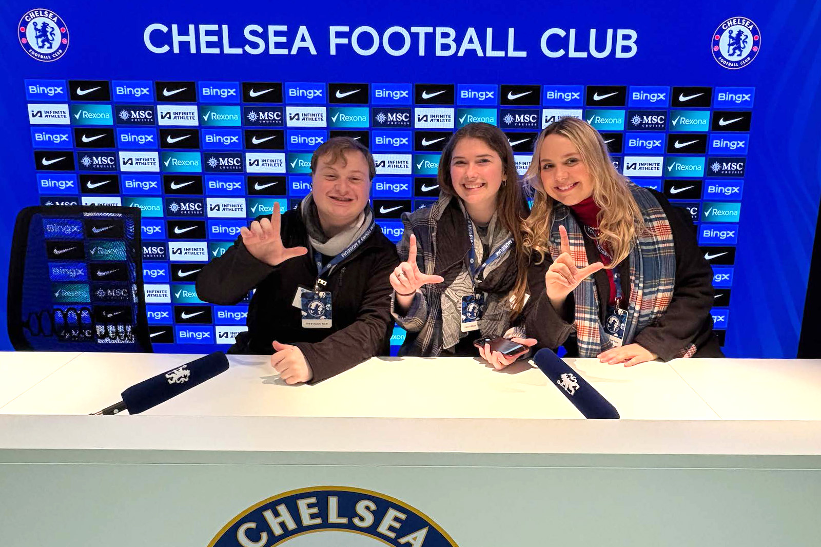 students at Chelsea Football Club