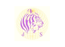 The deSoto Society logo (stylized tiger head with globe)