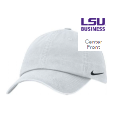 grey hat with LSU Business logo