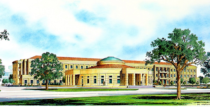 illustration of the ECE building