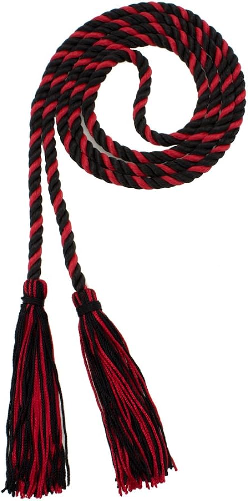 Red or black braided cord