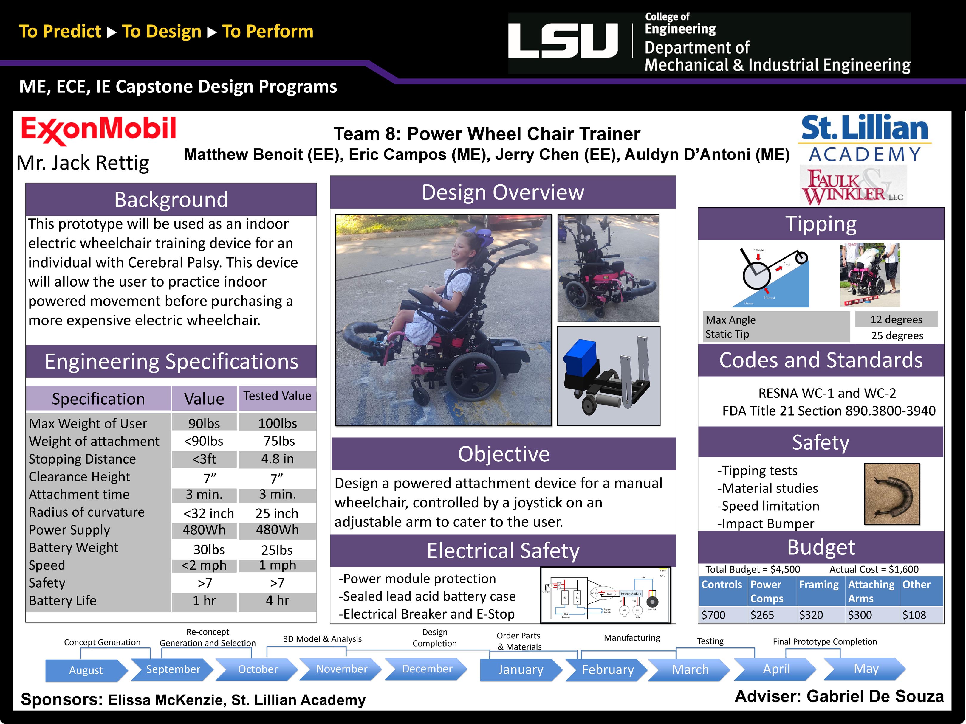 Project 8: Power Wheel Chair Trainer