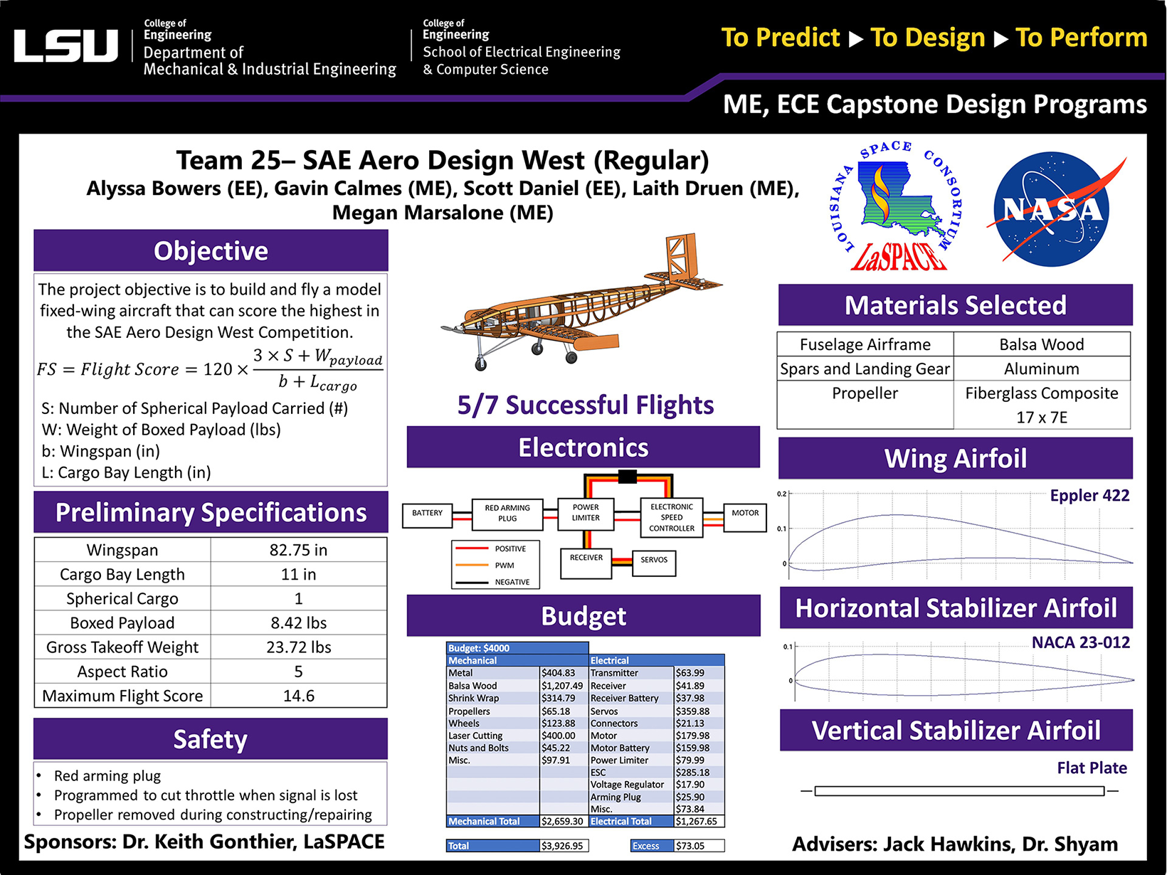 Project 25: SAE Aero Design (Regular Class 2022)