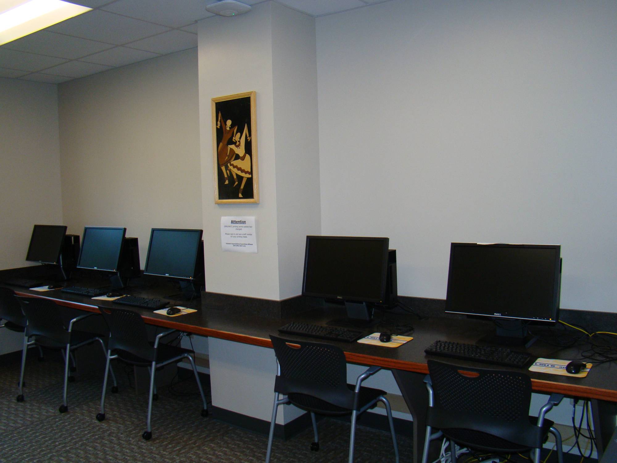 View of computer lab