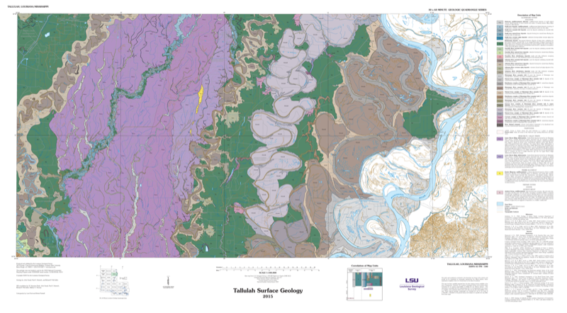 Tallulah Surface Geology 2021