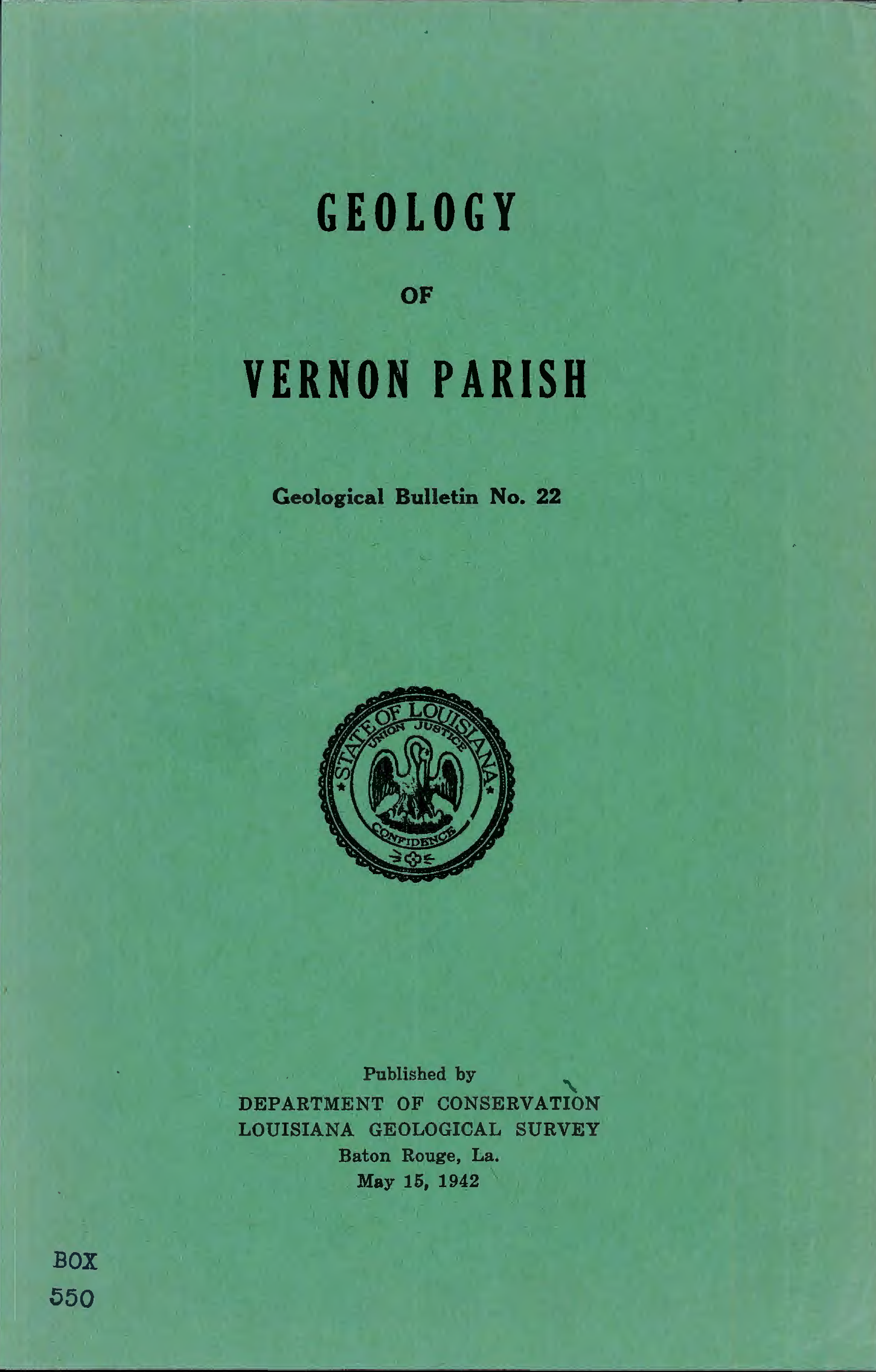 Geology of Vernon Parish Geology of Vernon Parish