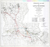 La Interastate Gas Pipeline Map, 1983
