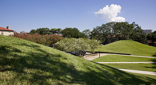Native American mounds, or Indian mounds, on LSU campus