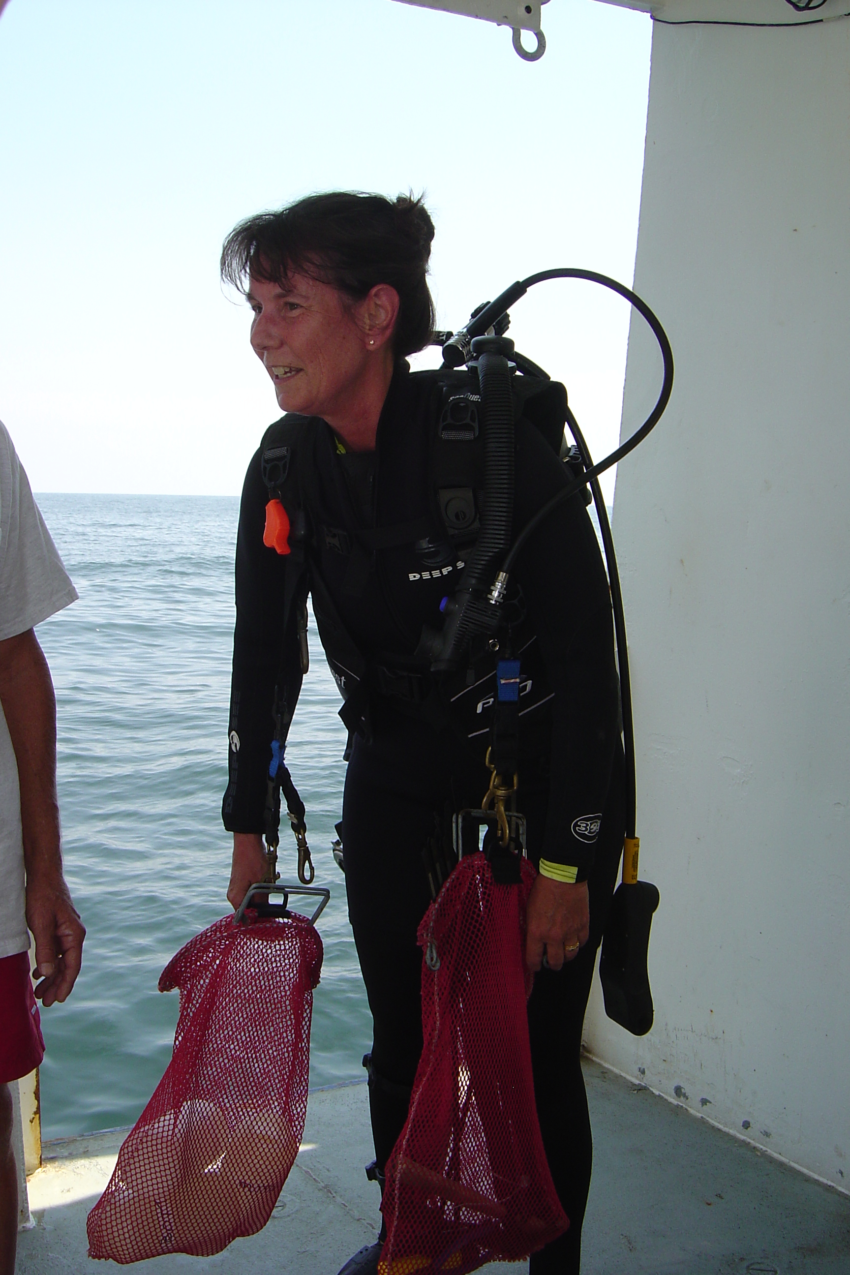 Nancy Rabalais in scuba gear