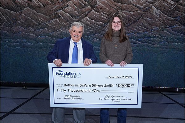 Katie Smith receives an oversize check